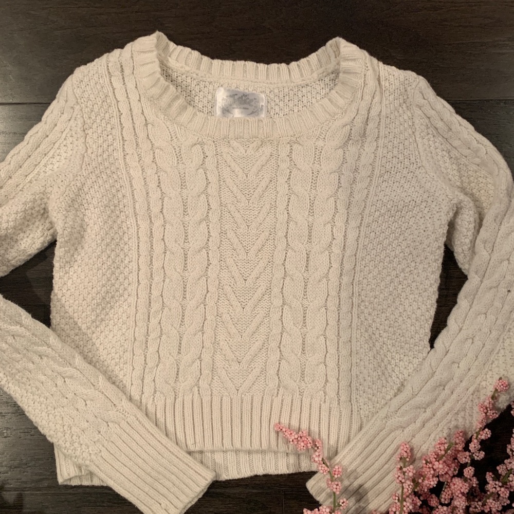 💜Justice crop sweater